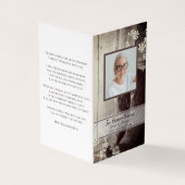 Carte De Visite Occidentale Cowboy Boots funérailles prière commém (Extérieur)