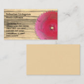 Carte De Visite Occupation de scie circulaire rustique (Devant / Derrière)