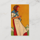 CARTE DE VISITE OCCUPÉ DE CROCHET DE KNIT DE (Dos)