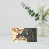 Carte de visite occupé d'écureuil (Debout devant)