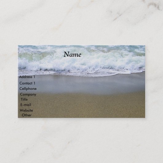 Carte de visite Ocean Art_ (Devant)