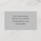 Carte De Visite Ocean Beach Shells Sea Plantes Kelp Seaweed (Dos)