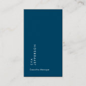 Carte De Visite Océan bleu élégant unique moderne (Devant)