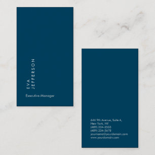 Carte De Visite Océan bleu élégant unique moderne