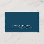 Carte De Visite Océan bleu et blanc Simple Moderne Professionnel (Devant)