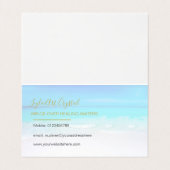 Carte De Visite Ocean Blue Professional (Intérieur déplié)