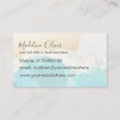 Carte De Visite Ocean Coastal Beach Scène Moderne (Dos)