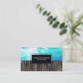 Carte De Visite Océan et bois (Debout devant)