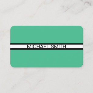 Carte De Visite Ocean Green Professional Blanc Noir