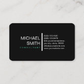 Carte De Visite Ocean Green Professional Blanc Noir (Dos)