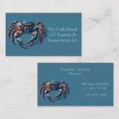 Carte De Visite Ocean King Crab Company (Devant / Derrière)