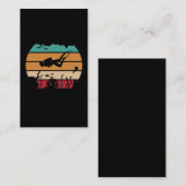 Carte De Visite Ocean Scuba Diving Retro Diver (Devant / Derrière)