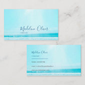 Carte De Visite Ocean Sea Travel Blue Modern Professional (Devant / Derrière)