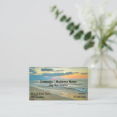 Carte De Visite Ocean Sunset 0735 (Debout devant)