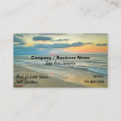 Carte De Visite Ocean Sunset 0735 (Devant)