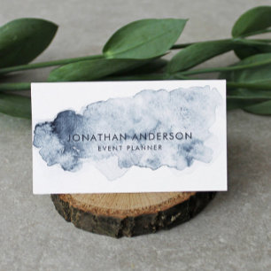 Carte De Visite Ocean Watercolor Abstrait Professional