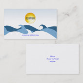 Carte de visite Ocean Waves V2 (Devant / Derrière)