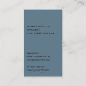 CARTE DE VISITE OCHRE NAVY GRAS BULB ÉLECTRIQUE ÉLECTRIQUE (Dos)