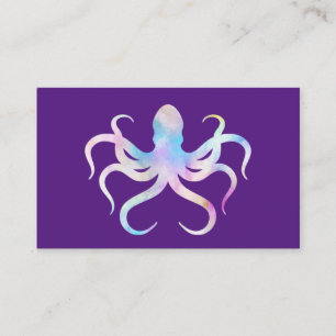 Carte De Visite Octopus aquarelle