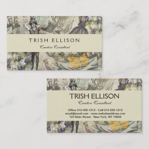 Carte De Visite Octopus Beach Antique Côte Steampunk