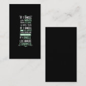 Carte De Visite Odeur de cheval Cheval Cheval Équitation Humour éq (Devant / Derrière)