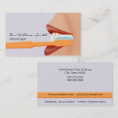 Carte De Visite Odontologist/Dentist/Dentaire (Devant / Derrière)