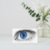 Carte de visite, oeil (Debout devant)