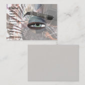 Carte De Visite Oeil Alien (Devant / Derrière)
