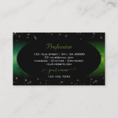 Carte De Visite Oeil Attraper Marbre Vert Marbre Noir mignonne Par (Dos)