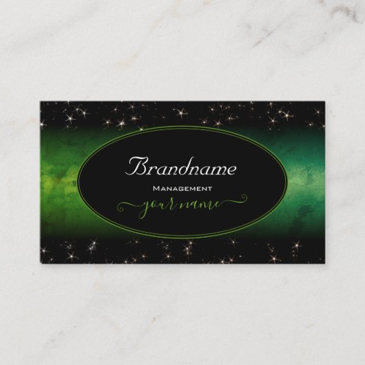 Carte De Visite Oeil Attraper Marbre Vert Marbre Noir mignonne Par (Devant)