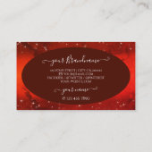 Carte De Visite Oeil Attraper Rouge Marbre Parties scintillant Éto (Dos)