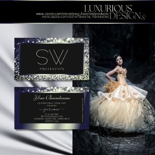 Carte De Visite Oeil Capture Bleu Argent Ombre Parties scintillant