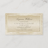 Carte De Visite Oeil Capture Crème de soie Serpent Motif Élégant C (Dos)