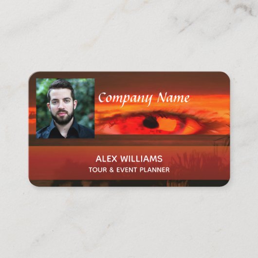 Carte De Visite Oeil couchant 2106 (Devant)