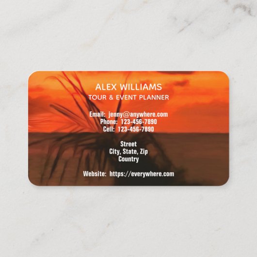 Carte De Visite Oeil couchant 2106 (Dos)