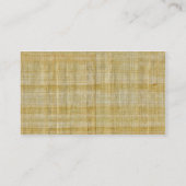 Carte De Visite Oeil de Horus - papyrus (Dos)