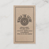 Carte De Visite OEil de la Providence, Lecture Psychique Loyauté (Dos)