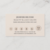 Carte De Visite Oeil de maquillage brillant (Dos)