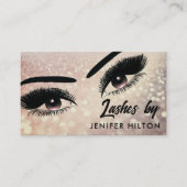 Carte De Visite Oeil de maquillage brillant (Devant)