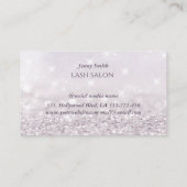 Carte De Visite Oeil de maquillage de luxe Glittery lashes calligr (Dos)