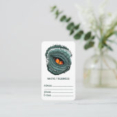 Carte De Visite Œil de prédateur reptile primal (Debout devant)