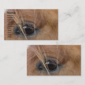 Carte De Visite Oeil du cheval (Devant / Derrière)