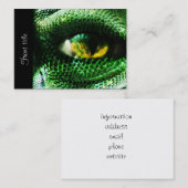 Carte De Visite Oeil d'un ... ? (Devant / Derrière)