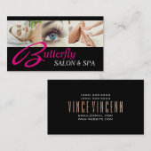 Carte De Visite Oeil Lashes Extensions Wax Facials Spa Salon Beaut (Devant / Derrière)