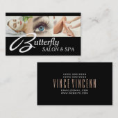 Carte De Visite Oeil Lashes Extensions Wax Facials Spa Salon Beaut (Devant / Derrière)