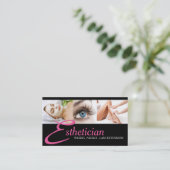 Carte De Visite Oeil Lavage Extensions Cosmetologue maquilleuse (Debout devant)