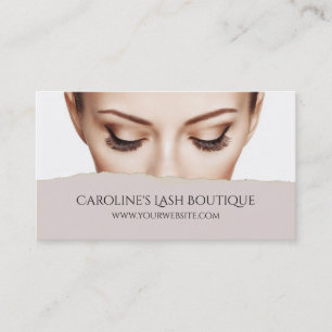 Carte De Visite Oeil Lavage Extensions Cosmetologue maquilleuse
