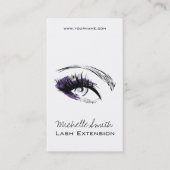 Carte De Visite Oeil long cils Lash icône d'extension (Devant)