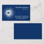 Carte De Visite Oeil masonique (Devant / Derrière)