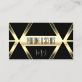 Carte De Visite OEil noir et clair or avec Monogramme (Devant)